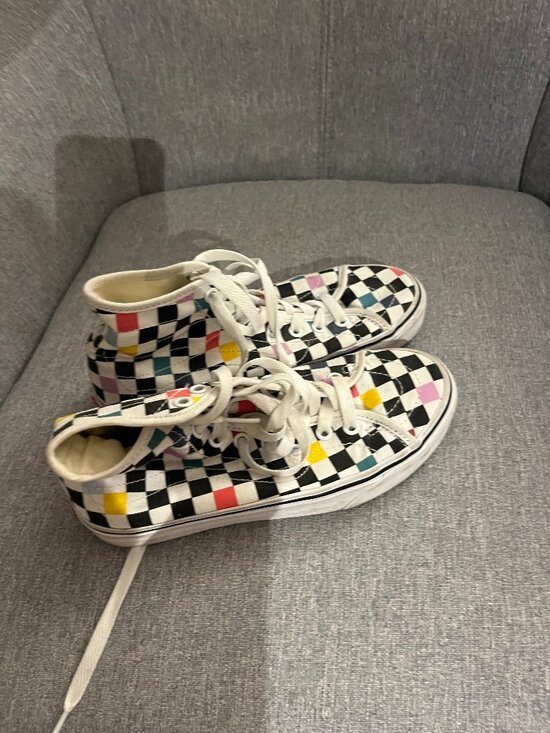 Colorful Vans shoes 4.5 kids / 6 women - Picture 1 of 1